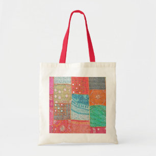 TOTE BAG "CARRÉS MULTI-COLORÉS"