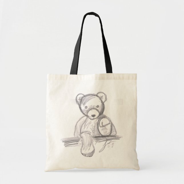 Tote Bag cartable d'ours de nounours (Devant)