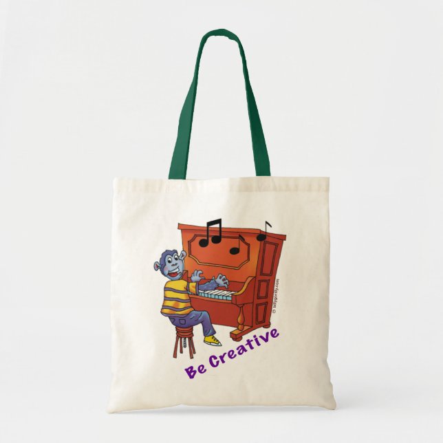 Tote Bag Cartable - soyez créatif (Devant)