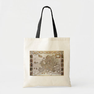 Tote Bag Carte antique de l'Europe par Willem Jansz Blaeu, 