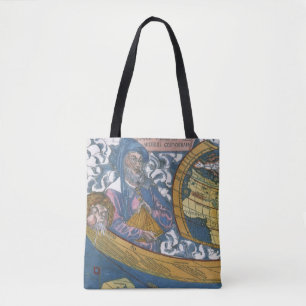 Tote Bag Carte antique du monde avec Claude Ptolémée, 1507