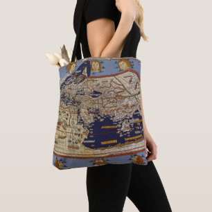Tote Bag Carte antique du monde ptolémaïque, Johannes d'Arn