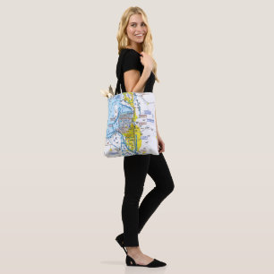 Tote Bag Carte d'aviation