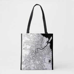 Tote Bag Carte de Brisbane Australie