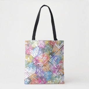 Tote Bag Carte de Faisalabad Pakistan
