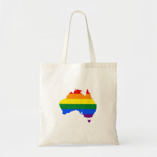 Tote Bag Carte de la fierté arc-en-ciel LGBT Australie