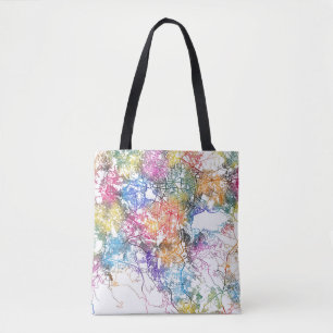 Tote Bag Carte de la ville d'Addis-Abeba Éthiopie