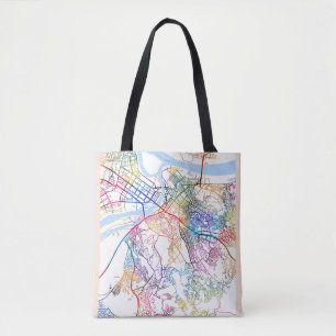 Tote Bag Carte de la ville de Belgrade Serbie