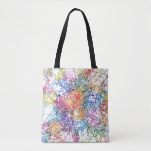 Tote Bag Carte de la ville de Berlin Allemagne