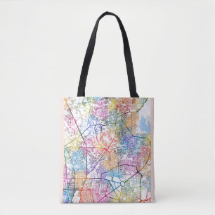 Tote Bag Carte de la ville de Caloocan Philippines
