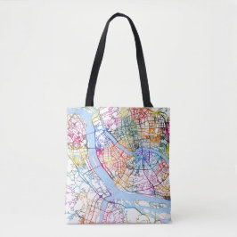 Tote Bag Carte de la ville de Fuzhou