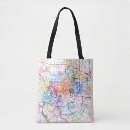 Tote Bag Carte de la ville de Jinan Chine