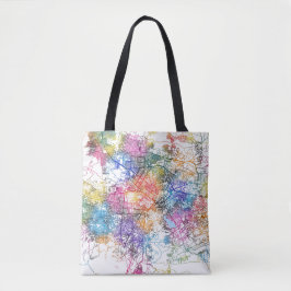 Tote Bag Carte de la ville de Kaboul