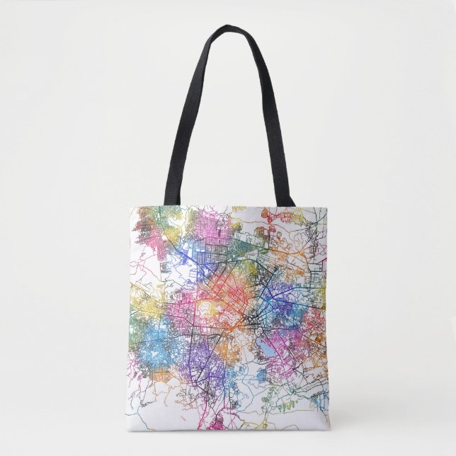 Tote Bag Carte de la ville de Kaboul (Devant)