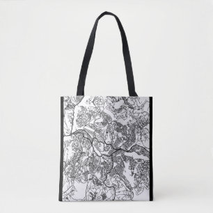 Tote Bag Carte de la ville de Kigali Rwanda