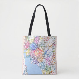 Tote Bag Carte de la ville de Kunming