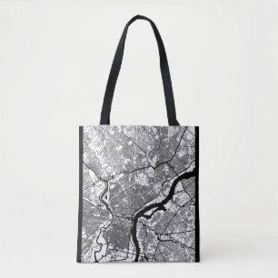 Tote Bag Carte de la ville de Philadelphie États-Unis