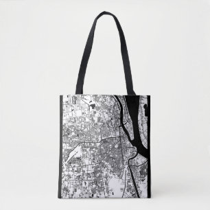 Tote Bag Carte de la ville de Phnom Penh Cambodge