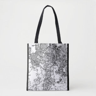Tote Bag Carte de la ville de Semarang Indonésie