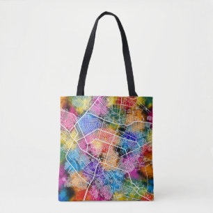 Tote Bag Carte de la ville de Shymkent Kazakhstan