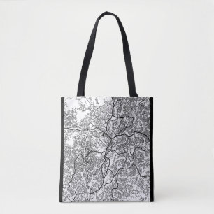 Tote Bag Carte de la ville de Yaoundé Cameroun
