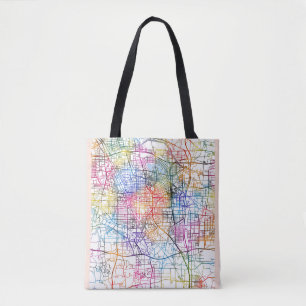 Tote Bag Carte de la ville de Zhengzhou