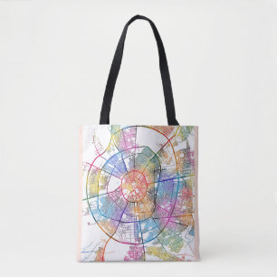 Tote Bag Carte de la ville d'Erbil Irak