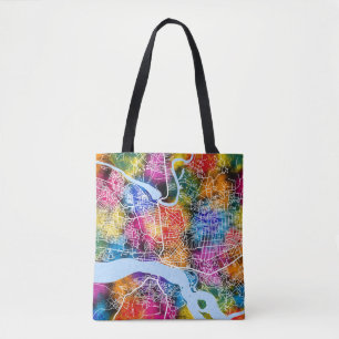 Tote Bag Carte de la ville du Congo