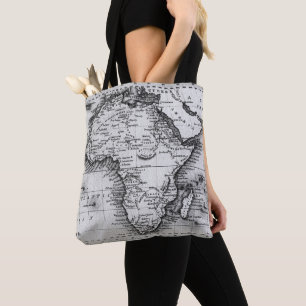 Tote Bag Carte de l'Afrique gravée par Thomas Stirling