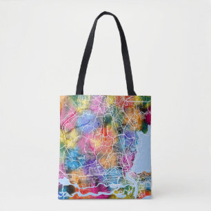 Tote Bag Carte de Lagos Nigeria
