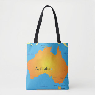 Tote Bag Carte De L'Australie