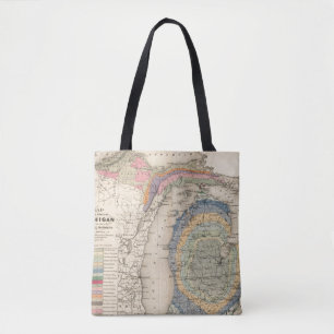 Tote Bag Carte de l'état du Michigan