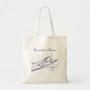 Tote Bag Carte de Long Island The Hamptons