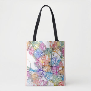 Tote Bag Carte de Monterrey Ville de Mexico