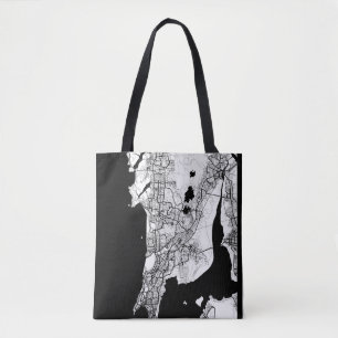 Tote Bag Carte de Mumbai Maharashtra