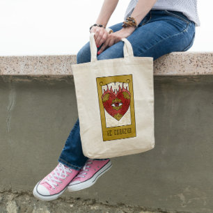 Tote Bag Carte de Tarot Coeur