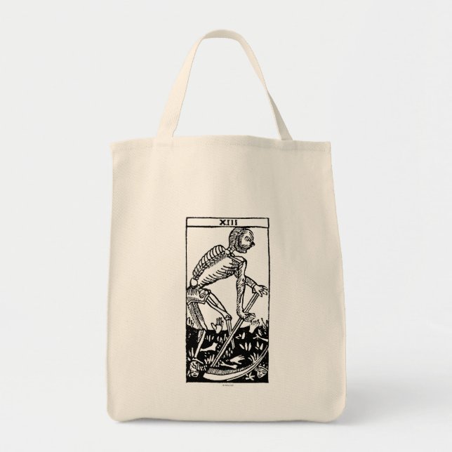 Tote Bag Carte de tarot : La mort (Devant)