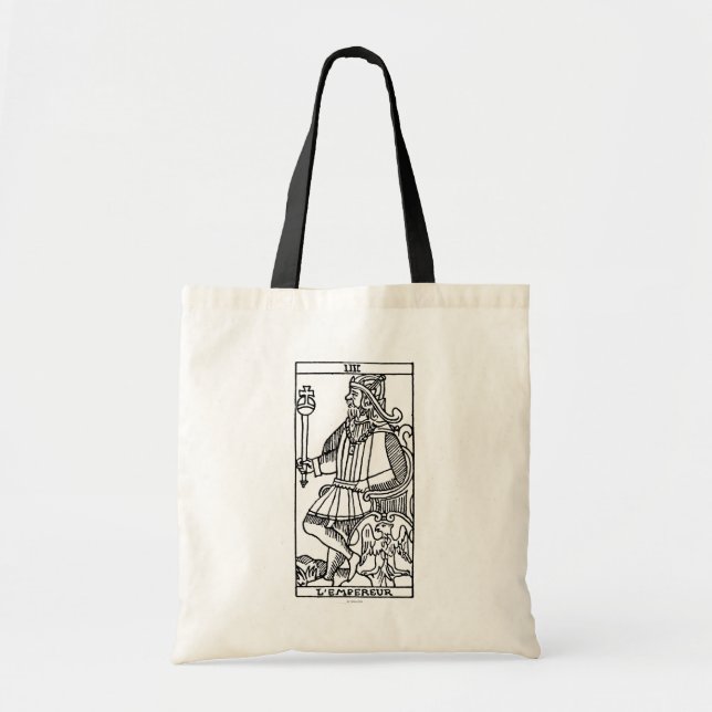 Tote Bag Carte de tarot : L'empereur (Devant)