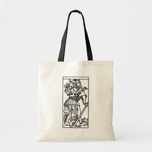Tote Bag Carte de tarot : L'imbécile (Devant)