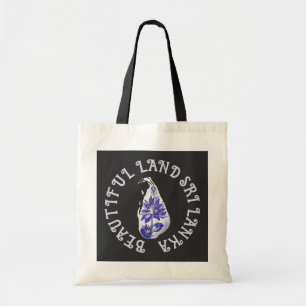 Tote Bag Carte des lotus du Sri Lanka