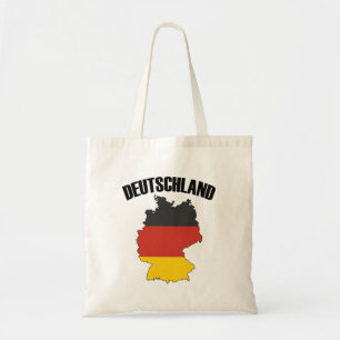 Tote Bag Carte Deutschland - Drapeau allemand - Allemagne V