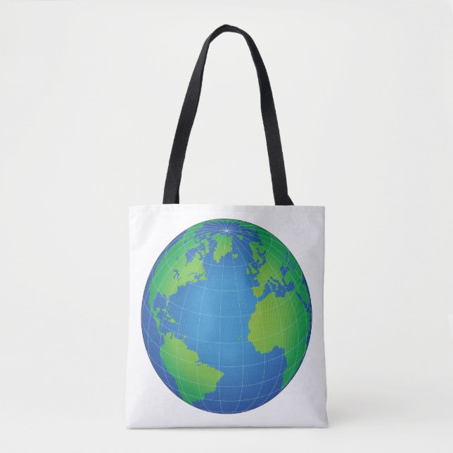 Tote Bag Carte du monde (Devant)