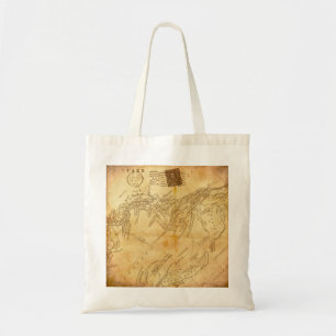 Tote Bag carte du monde vintage