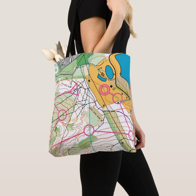 Tote Bag Carte Fourre-tout - Orientation (De près)