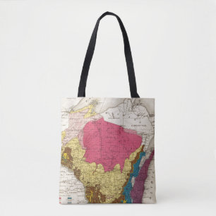 Tote Bag Carte géologique du Wisconsin
