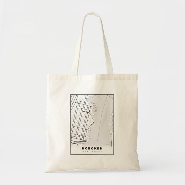 Tote Bag Carte Hoboken (Devant)