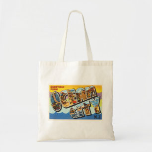 Tote Bag Carte postale de Vintage voyage du New Jersey NJ