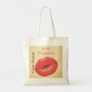 Tote Bag Carte Postale Valentine Kiss