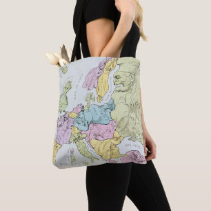 Tote Bag Carte satirique de l'Europe 1871