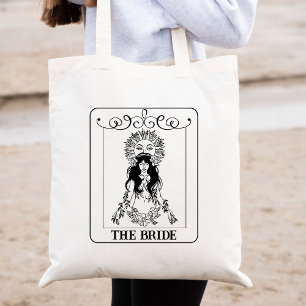 Tote Bag Carte Tarot de mariée céleste Customisée
